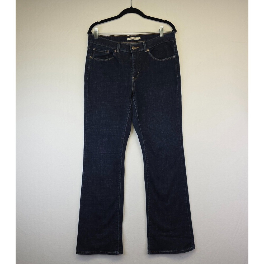 Levis Jeans Women 10M Blue Classic Bootcut Mid Rise Dark Wash Cowboy Western USA